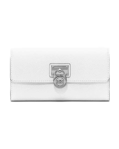 michael kors hamilton wallet|michael kors optic white wallet.